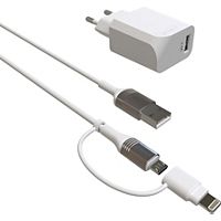 Chargeur secteur GREEN_E Kit de Charge Ecoconçu USB-C/Lightning