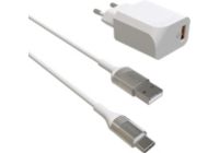 Chargeur secteur GREEN_E Kit Fast Charge Ecoconçu USB-C/USB