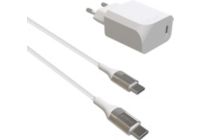 Chargeur secteur GREEN_E Kit Fast Charge Ecoconçu USB-C/USB-C