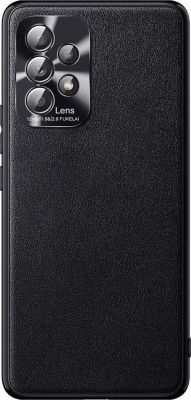 Coque SHOT CASE Simili Cuir SAMSUNG Galaxy A52 Fine NOIR