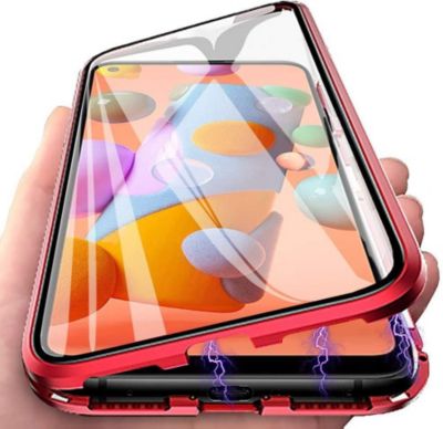 Coque intégrale SHOT CASE Verre Trempe HUAWEI P50 Pro ROUGE