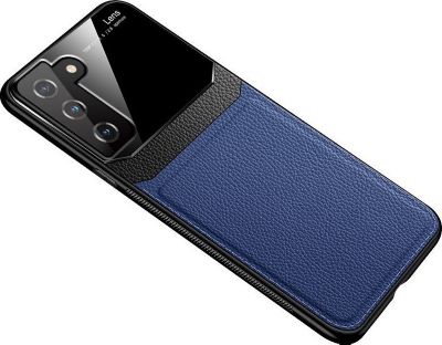 Coque SHOT CASE Effet Cuir SAMSUNG Galaxy S21+ BLEU
