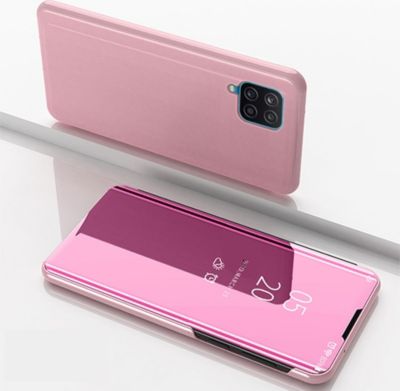 Coque intégrale SHOT CASE Clapet Miroir SAMSUNG Galaxy A42 ROSE