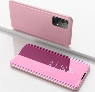 Coque intégrale SHOT CASE Clapet Miroir SAMSUNG Galaxy A52 ROSE