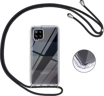 Coque avec cordon SHOT CASE Coque Cordon SAMSUNG Galaxy A42 BLEU