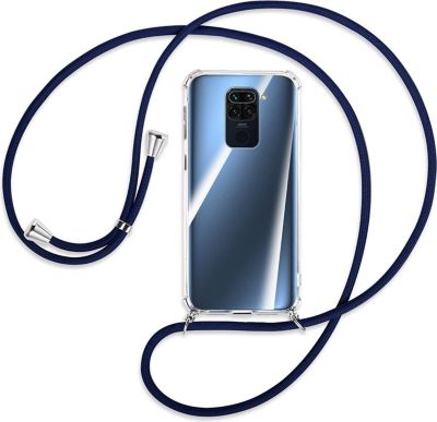 Coque avec cordon SHOT CASE Coque Cordon XIAOMI Redmi Note 9 BLEU