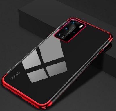 Coque SHOT CASE Silicone Bord HUAWEI P50 Fine ROUGE Coque SHOT CASE Silicone Bord HUAWEI P50 Fine ROUGE