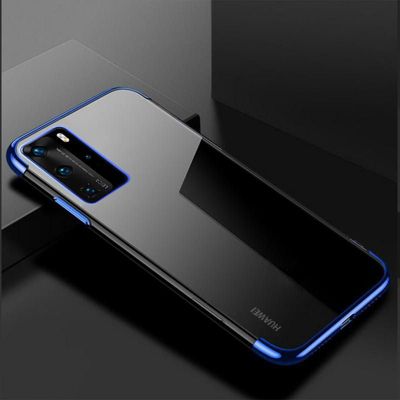 Coque SHOT CASE Silicone Bord HUAWEI P50 Pro+ Fine BLEU Coque SHOT CASE Silicone Bord HUAWEI P50 Pro+ Fine BLEU