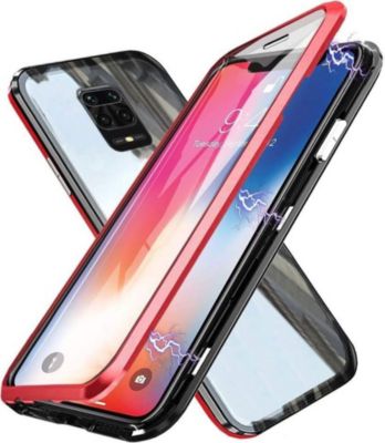 Coque intégrale SHOT CASE Verre XIAOMI Redmi Note 9 ProMax ROUGE Coque intégrale SHOT CASE Verre XIAOMI Redmi Note 9 ProMax ROUGE