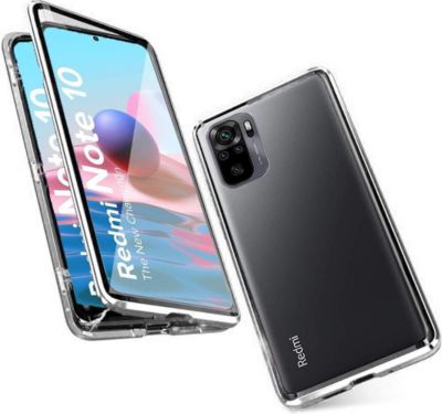 Coque intégrale SHOT CASE Verre Trempe XIAOMI Redmi Note 10 BLANC