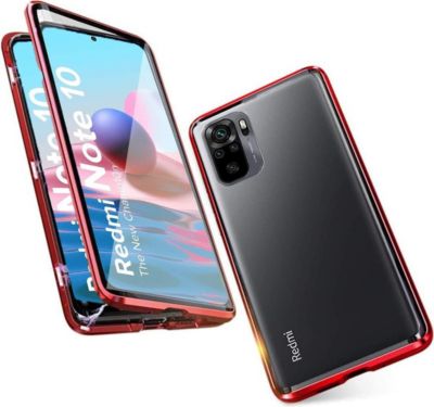 Coque intégrale SHOT CASE Verre Trempe XIAOMI Redmi Note 10 ROUGE Coque intégrale SHOT CASE Verre Trempe XIAOMI Redmi Note 10 ROUGE