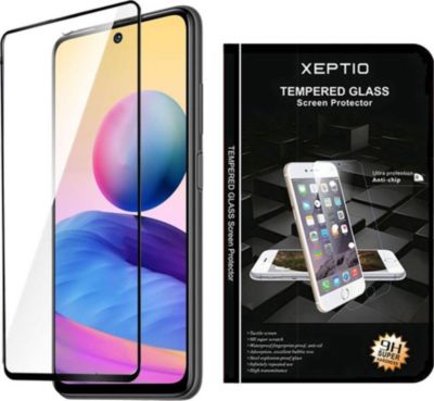 Protège écran XEPTIO Xiaomi Redmi Note 10 5G vitre noir