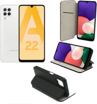 Housse XEPTIO Samsung Galaxy A22 4G Etui noir