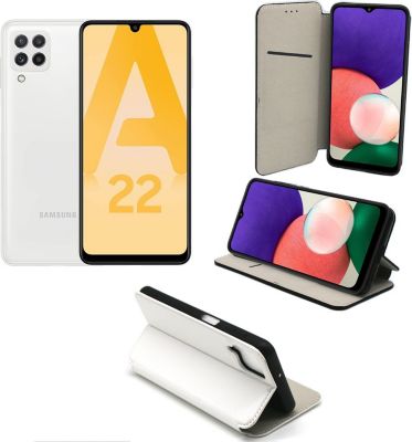 Housse XEPTIO Samsung Galaxy A22 4G Etui blanc