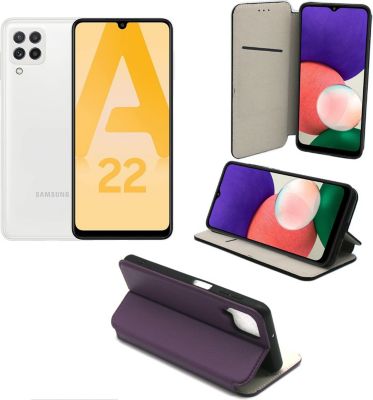 Housse XEPTIO Samsung Galaxy A22 4G Etui violet
