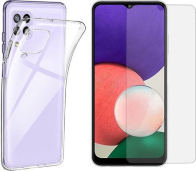 Protège écran XEPTIO Samsung Galaxy A22 4G gel tpu et vitre