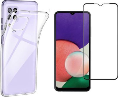 Protège écran XEPTIO Samsung Galaxy A22 4G tpu et full noir