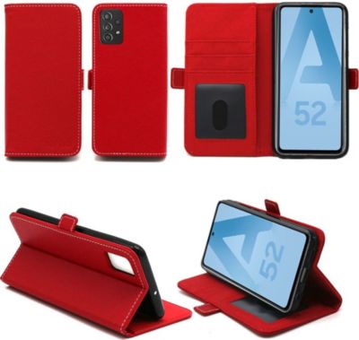Housse XEPTIO Samsung Galaxy A52s 5G Etui rouge Housse XEPTIO Samsung Galaxy A52s 5G Etui rouge