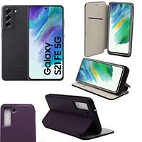 Housse XEPTIO Samsung Galaxy S21 FE 5G Etui violet