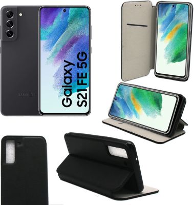 Housse XEPTIO Samsung Galaxy S21 FE pochette noire Housse XEPTIO Samsung Galaxy S21 FE pochette noire