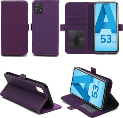Housse XEPTIO Samsung Galaxy A53 5G pochette violette