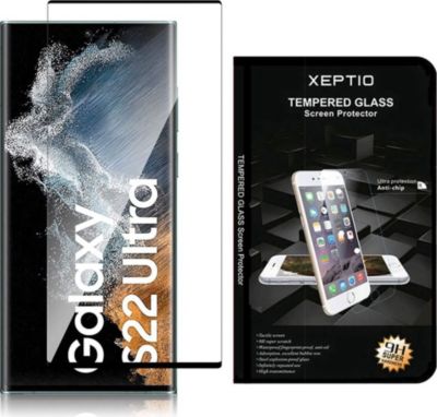 Protège écran XEPTIO Samsung Galaxy S22 Ultra 5G vitre noir Protège écran XEPTIO Samsung Galaxy S22 Ultra 5G vitre noir