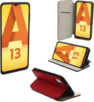 Housse XEPTIO Samsung Galaxy A13 4G Etui rouge Housse XEPTIO Samsung Galaxy A13 4G Etui rouge