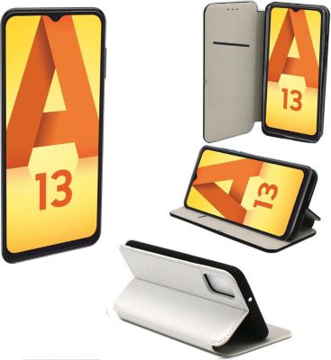 Housse XEPTIO Samsung Galaxy A13 4G pochette blanche