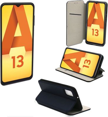 Housse XEPTIO Samsung Galaxy A13 4G pochette bleue Housse XEPTIO Samsung Galaxy A13 4G pochette bleue