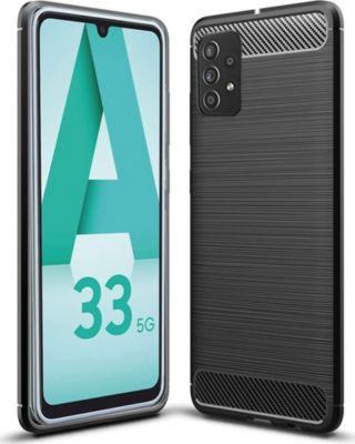 Coque XEPTIO Samsung Galaxy A33 5G carbone noir