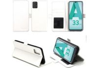 Housse XEPTIO Samsung Galaxy A33 5G pochette blanche