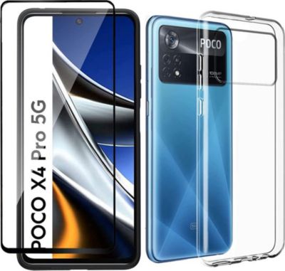 Protège écran XEPTIO Xiaomi Poco X4 PRO 5G tpu et full noir