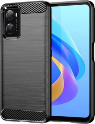 Coque XEPTIO Oppo A96 / A76 4G carbone noir