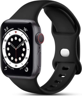Bracelet XEPTIO Apple Watch 7 45mm bracelet noir