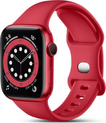 Bracelet XEPTIO Apple Watch 7 45mm bracelet rouge