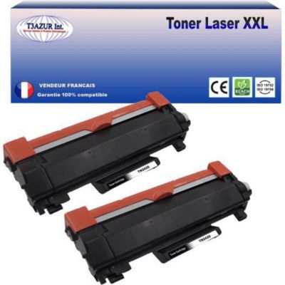 Toner T3AZUR 2 Toners compatibles avec Brother TN2420