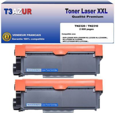 Toner T3AZUR 2 Toners compatibles Brother TN2320