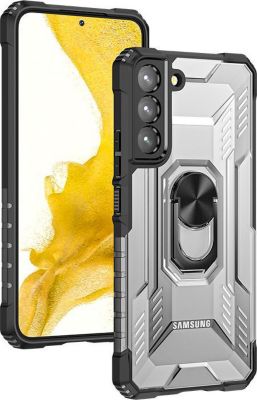 Coque SHOT CASE SAMSUNG S22+ Titan Bague + Verre NOIR