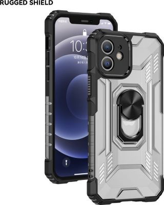 Coque SHOT CASE IPHONE 12 Pro Titan Bague + Anti-Spy Ver