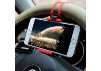 Support smartphone SHOT CASE Support Voiture Volant IPHONE 14Reglable
