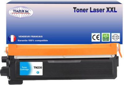 Toner T3AZUR compatible avec Brother TN230 Cyan Toner T3AZUR compatible avec Brother TN230 Cyan