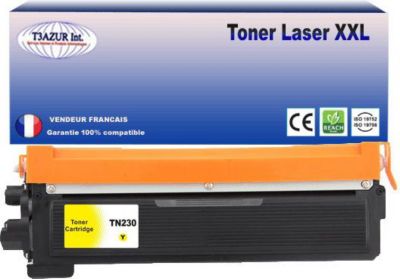 Toner T3AZUR compatible avec Brother TN230 Jaune Toner T3AZUR compatible avec Brother TN230 Jaune