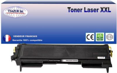 Toner T3AZUR compatible avec Brother TN2000, TN2005