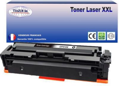 Toner T3AZUR remplace HP CF410X / 410X Noir