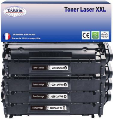 Toner T3AZUR remplace  HP Q2612A / 12A Noir
