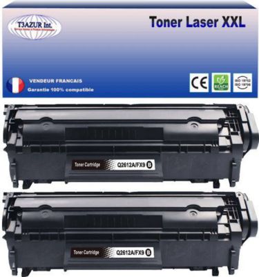Toner T3AZUR remplace  HP Q2612A / 12A Noir