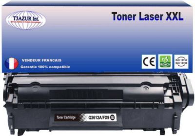 Toner T3AZUR remplace  HP Q2612A / 12A Noir Toner T3AZUR remplace  HP Q2612A / 12A Noir