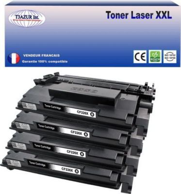 Toner T3AZUR remplace HP CF226X (26X) Noir