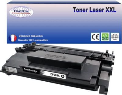 Toner T3AZUR remplace HP CF226X (26X) Noir Toner T3AZUR remplace HP CF226X (26X) Noir