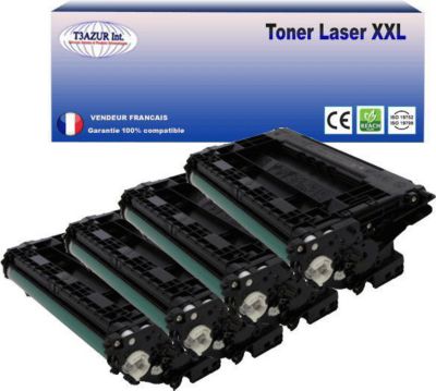 Toner T3AZUR remplace HP CF237X (37X) Noir - 25 000p
